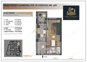 Locuinte noi | Garsoniere   Apartamente 2-3 camere | Popesti Leordeni - imagine 5