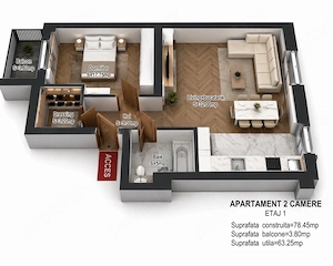 Piata Presei Intrarea Straulesti Ap2 Camere Proprietar