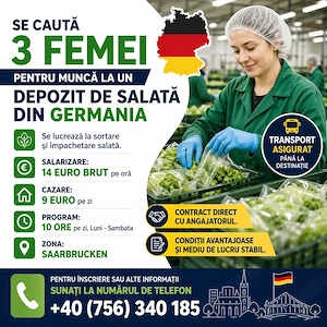 Locuri de Munca in Germania (Depozit)