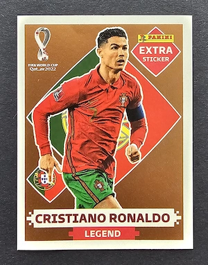 Cristiano Ronaldo Panini Bronze EXTRA Sticker World Cup Qatar 2022