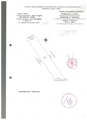 teren Ciorogarla 10281 mp numai cu 20 euro