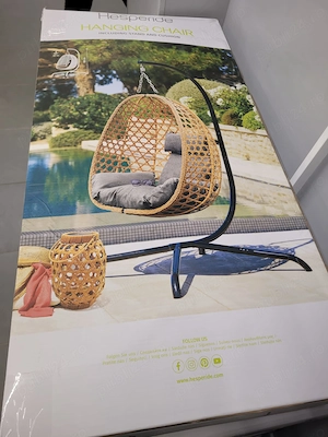 Vand Fotoliu suspendat, leagan tip cuib, cocoon, 103x105x195, max 150 KG, Nou, 599 Lei - imagine 2