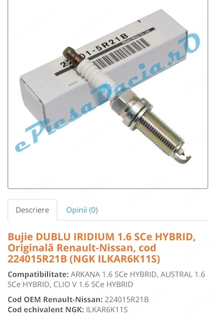 Vand set 4 bujii noi Renault-Nissan - imagine 5