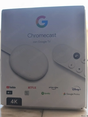 Google Chromecast 4K cu Telecomanda 