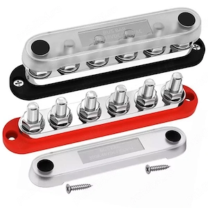 Set bara de conexiune Busbar, 300A, 48V, 6P M10