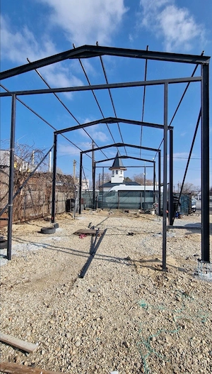 Vand hale metalice complete pentru: - Service Auto  - Spalatorie Auto  - Statie de Anvelopare  - Gar