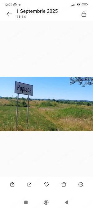 Teren de Vânzare Poplaca