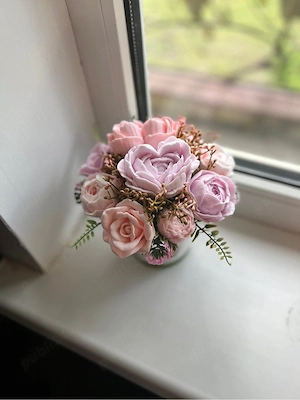 Buchet din flori de sapun