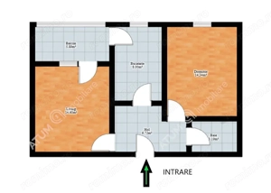 Apartament 2 camere decomandate balcon loc parcare Magnolia Sibiu - imagine 6