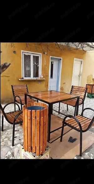 Vând băncuțe stradale și seturi masa si scaune coșuri de gunoi etc.. - imagine 2