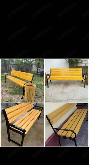 Vând băncuțe stradale și seturi masa si scaune coșuri de gunoi etc..