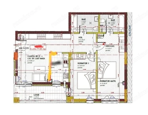 Apartament cu 4 camere, semifinisat, 78 mp utili, 2 bai, parcare, zona Somesului