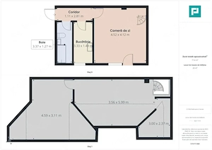 Apartament cu 1 camera+pod zona Dambovița - imagine 9