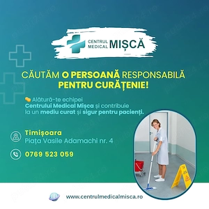 Personal curățenie   Centru Medical Mișca Timișoara