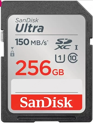 Card de memorie SanDisk SD Ultra, 256GB, SDXC, 150MB s