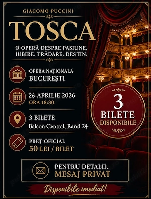 vand 3 bilete la opera