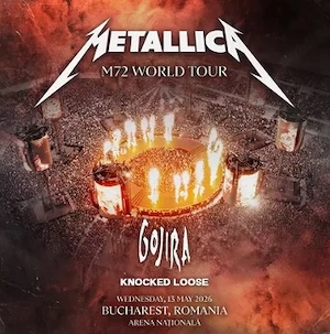 Bilete din IASI pentru concert Metallica in Bucuresti pe 13 Mai - Arena Nationala