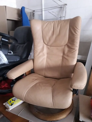 Fotoliu recliner premium din piele naturala Ekornes Stressless Wing Classic