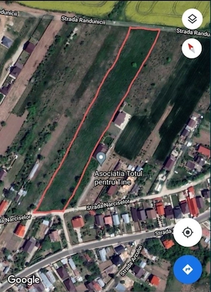 TEREN 490 mp CENTRU Clinceni 24 m x 20 m  Zona dezvoltata - imagine 5