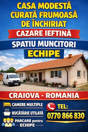 Cazare ieftina   spatiu comercial