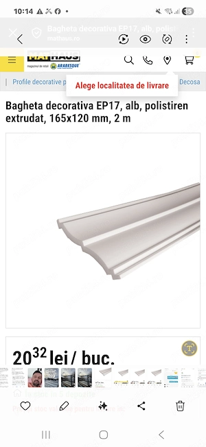 Vanda baghete polistiren