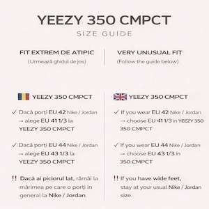 Pantofi Sport Adidas Yeezy 350 CMPCT Bone- 100% originali - imagine 3