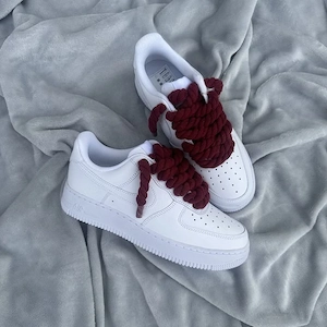 Pantofi Sport Nike Air Force 1 Low Burgundy Visineu 100% originali - imagine 2