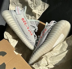 Pantofi Sport Adidas Yeezy 350 Blue Tint- 100% originali - imagine 2