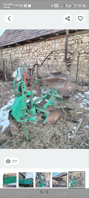 Schimb motocultor și plug reversibil - imagine 5