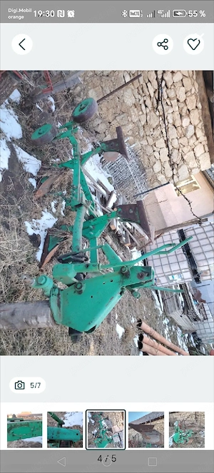 Schimb motocultor și plug reversibil - imagine 4