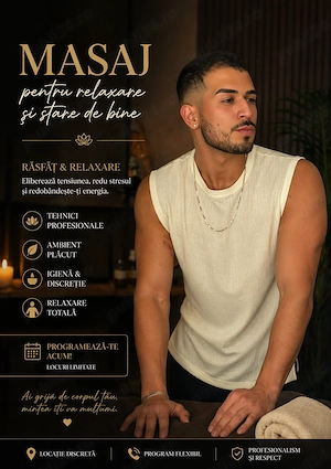 Masaj și momente unice de relaxare!