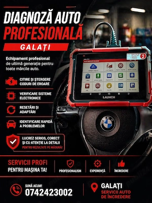 Diagnoză Auto Profesională Galați   Tester + Reparații | Vin la Domiciliu