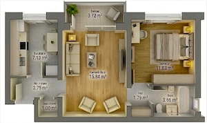 Schimb Ap. 2 cam cu 3 sau casa