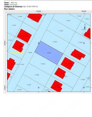 Doua loturi teren intravilan 406 si 402 mp, deschidere 14 mp fiecare, Pantelimon, str Colibri - imagine 4