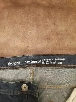 Blugi bărbătești denim de culoare albastru închis  - imagine 3