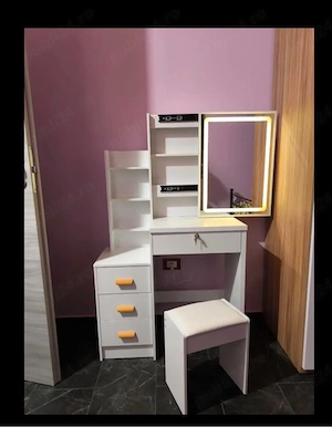 Set Birou Machiaj LED + Scaun 