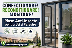 Confectionare Reconditionare Montare Plase Anti-Insecte   Usi si Ferestre