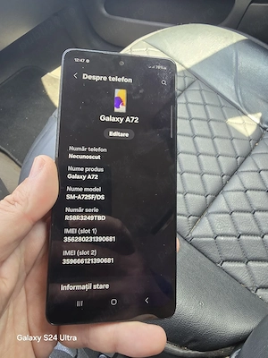 Samsung A72 128gb 6gb ram cu card 128gb inclus si încărcător stare foarte buna perfect funcțional  - imagine 3