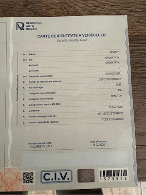 vînd atv cf moto 520L - imagine 5