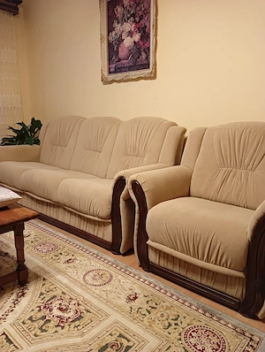 Canapea cu doua fotolii nefolosita 