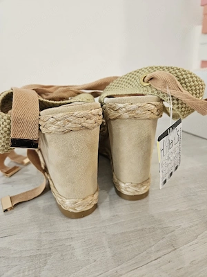 Espadrila cu platforma,Marime 37,Piele