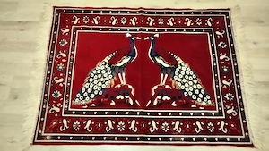 Carpeta vintage cu pauni