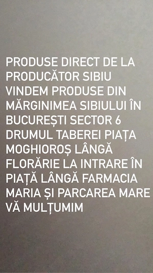 vând produse din Mărginimea Sibiului