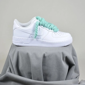 Pantofi Sport Air Force 1 Low Custom Rope Laces Turcuoaz-Original