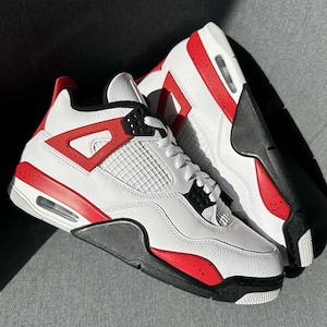 Pantofi Sport Air Jordan 4 Red Cement - 100% original