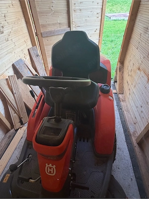 vand tractor tuns iarba Husqvarna Rider R 320 XAWD cu masa de taiere - imagine 6