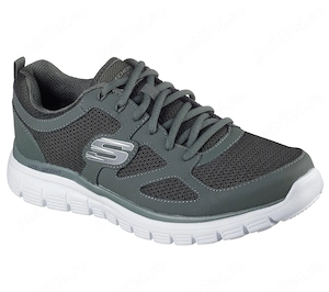 Skechers BURNS AGOURA Olive   Adidași bărbați verde oliv   comozi Memory Foam   mărimea 41 - pantofi