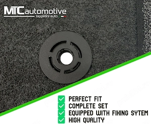 Covorașe Auto Dacia Duster I 2015–2017 – Cauciuc Antiderapant, Protecție Călcâi, Fixare Sigură | Set - imagine 2