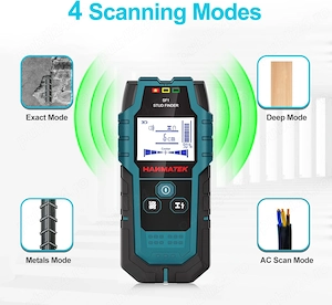 Detector 4 în 1 pentru Pereți   Scanner Electronic pentru Lemn, Metal, Țevi și Cabluri | HANMATEK SF - imagine 3