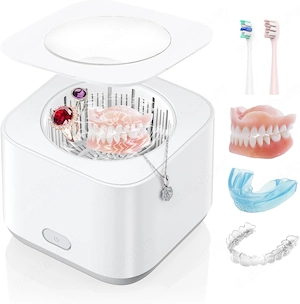Curățător Ultrasonic pentru Aparat Dentar, Gutieră și Bijuterii   30W, 43kHz, 200 ml